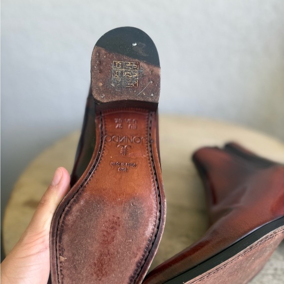 Unisex Quero Brown Leather Chelsea Boots - Picture 5 of 8